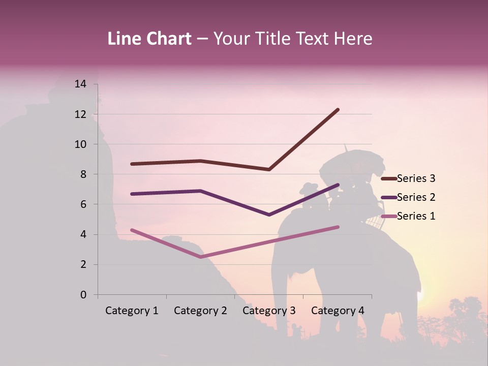 Silhouette Sit Large PowerPoint Template