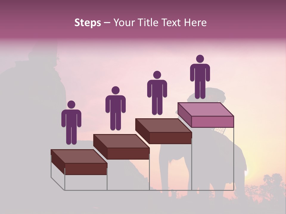 Silhouette Sit Large PowerPoint Template