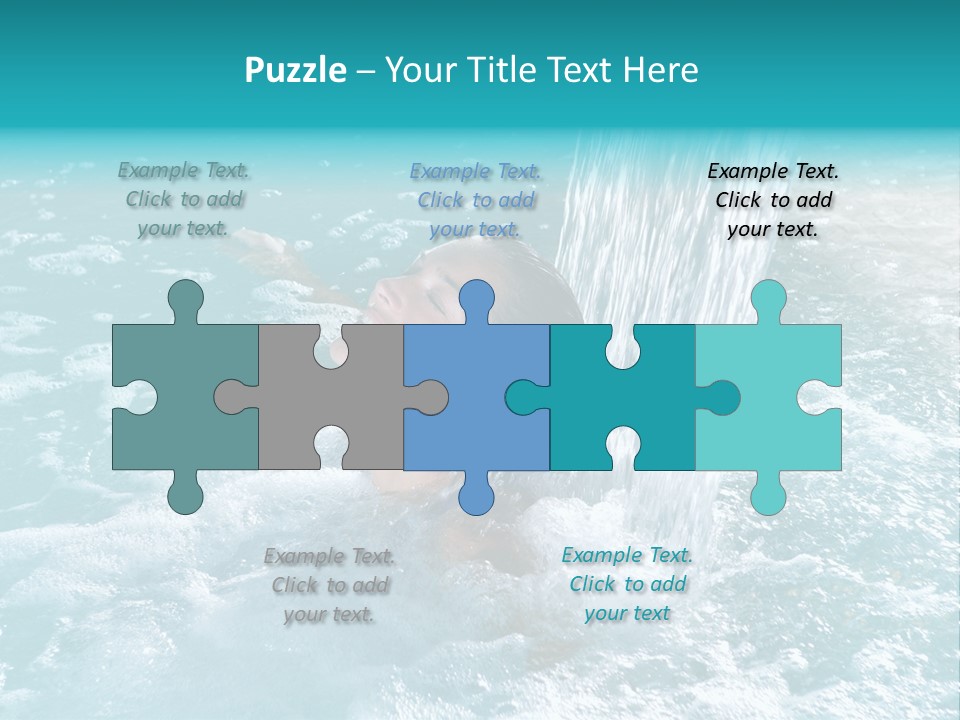 Female Indoor Beauty PowerPoint Template