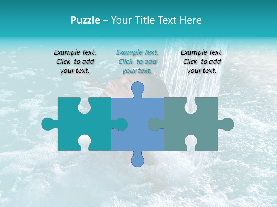 Female Indoor Beauty PowerPoint Template