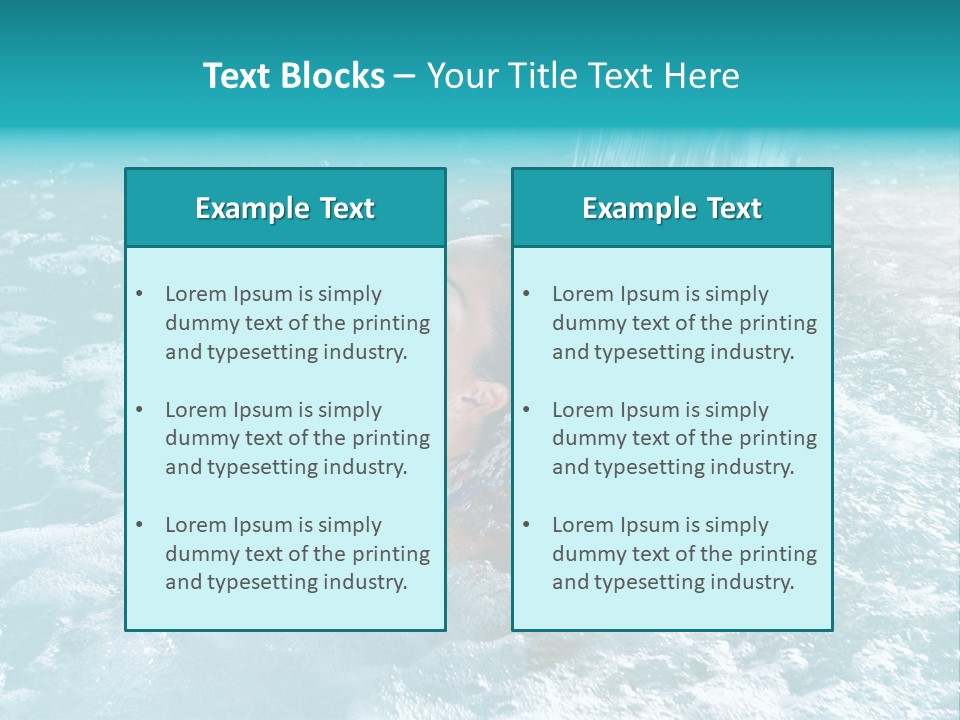 Female Indoor Beauty PowerPoint Template