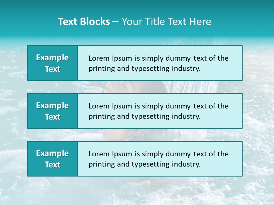 Female Indoor Beauty PowerPoint Template