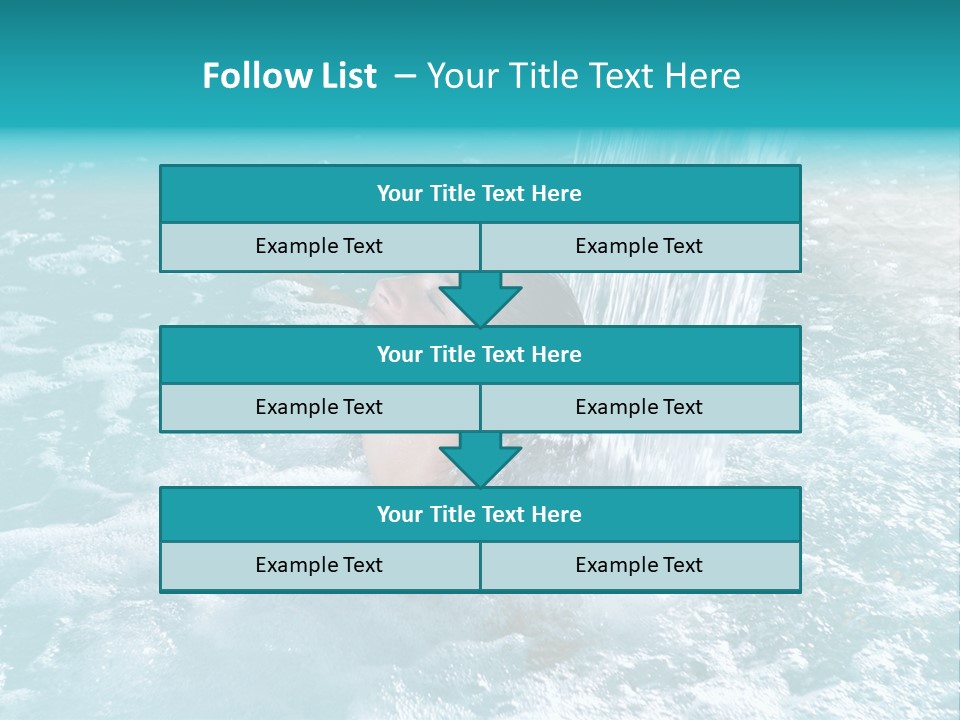 Female Indoor Beauty PowerPoint Template