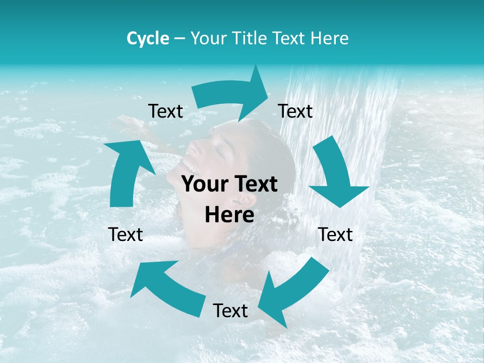 Female Indoor Beauty PowerPoint Template