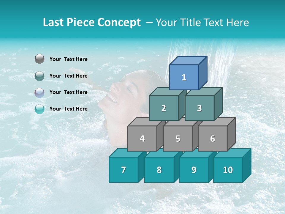 Female Indoor Beauty PowerPoint Template