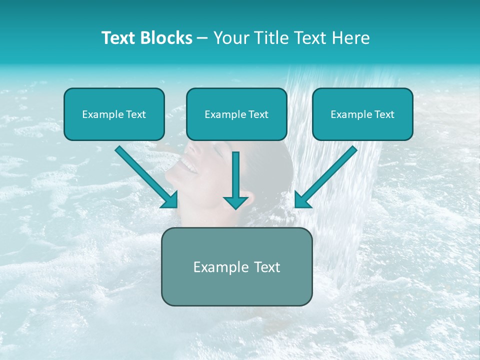 Female Indoor Beauty PowerPoint Template