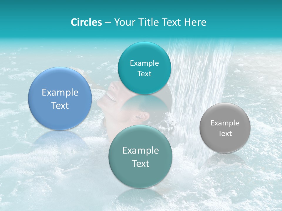 Female Indoor Beauty PowerPoint Template