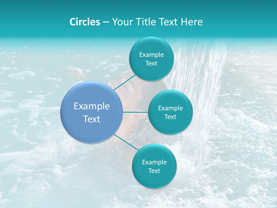 Female Indoor Beauty PowerPoint Template