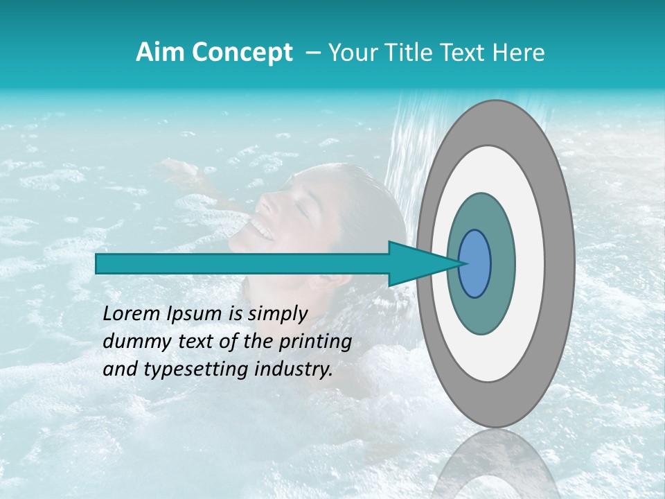 Female Indoor Beauty PowerPoint Template