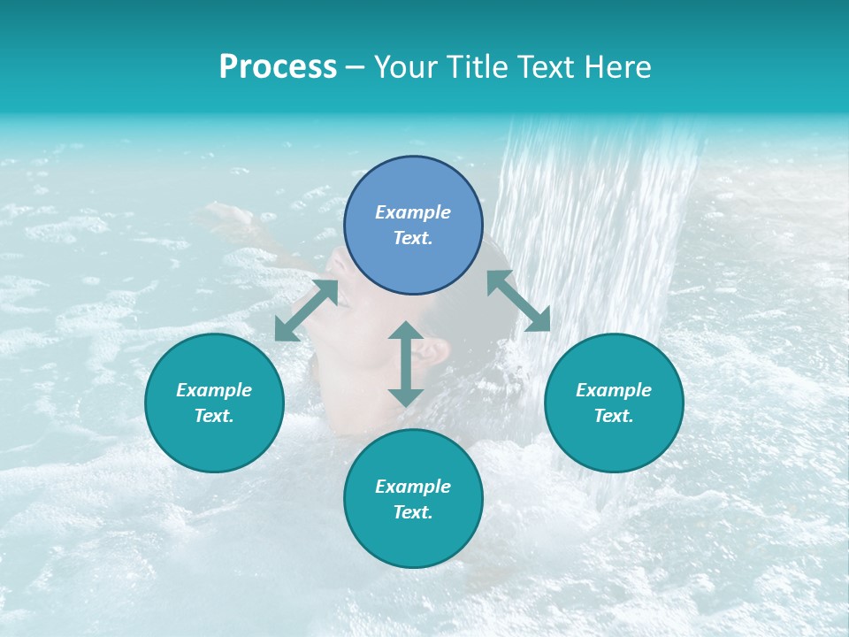 Female Indoor Beauty PowerPoint Template