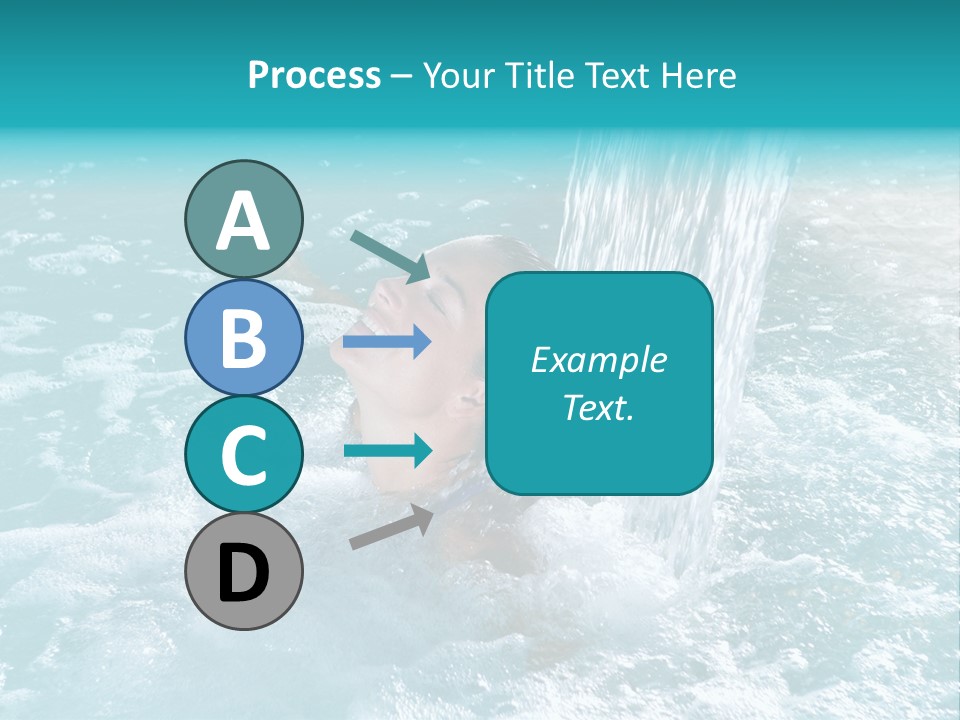 Female Indoor Beauty PowerPoint Template