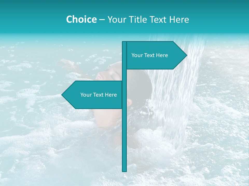 Female Indoor Beauty PowerPoint Template