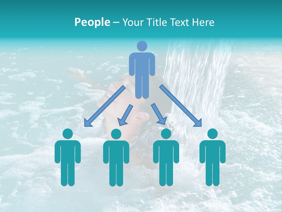 Female Indoor Beauty PowerPoint Template