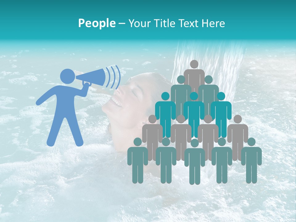 Female Indoor Beauty PowerPoint Template