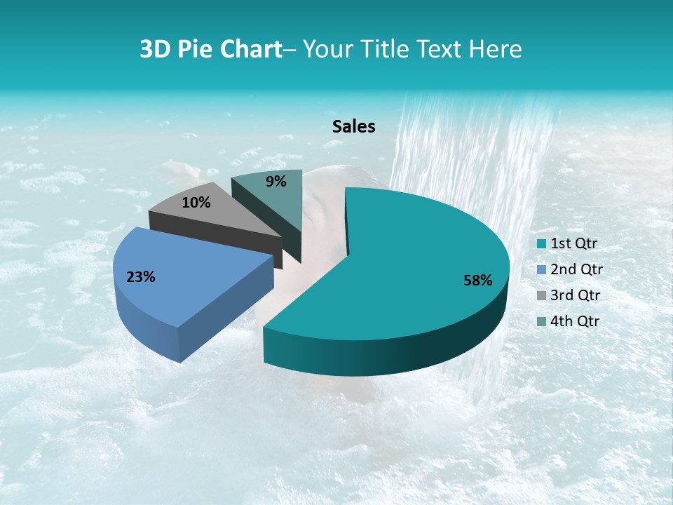 Female Indoor Beauty PowerPoint Template