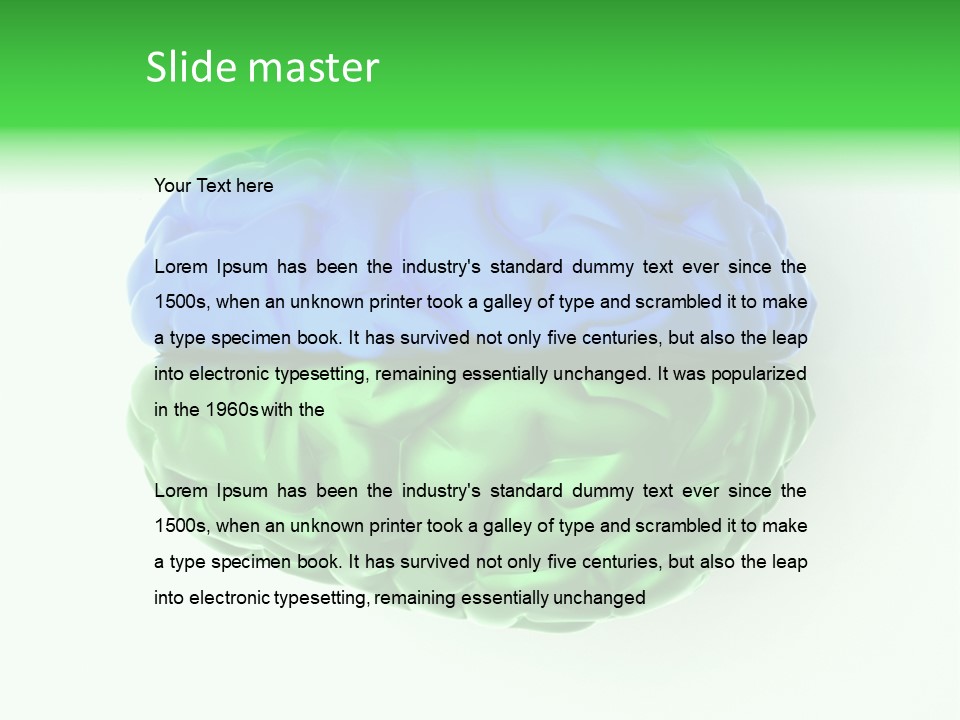 Intellectual Isolated Telepathy PowerPoint Template