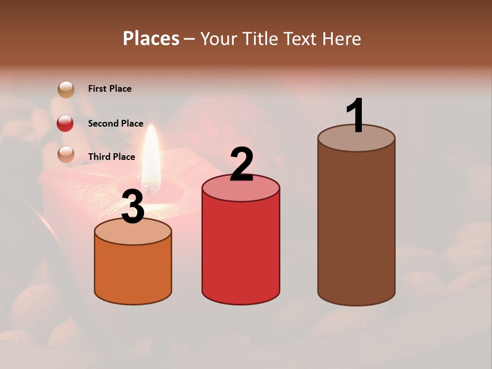 Christmastide Wood Pattern PowerPoint Template