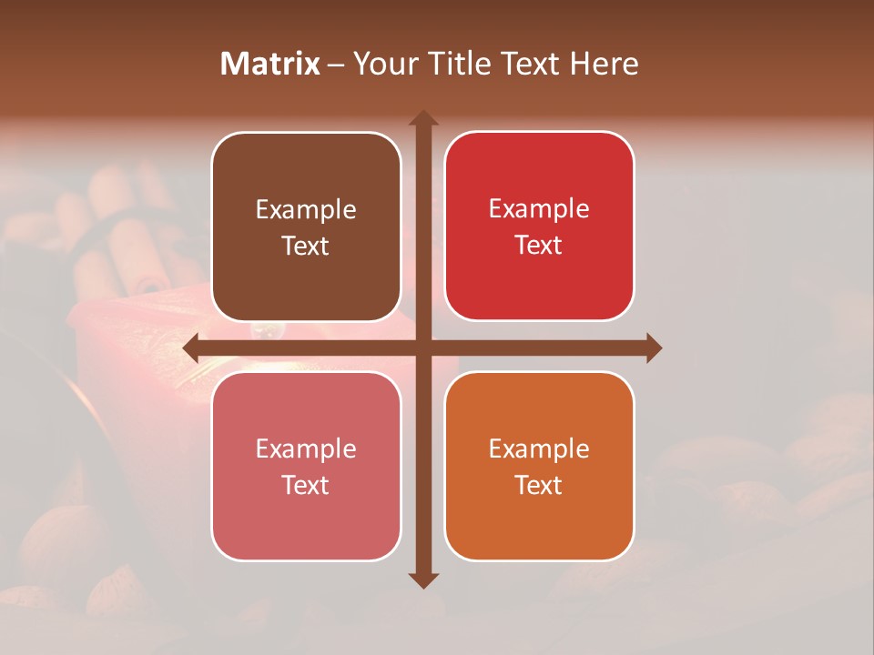 Christmastide Wood Pattern PowerPoint Template