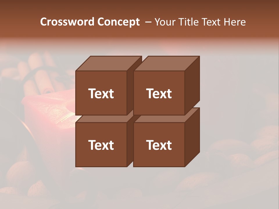 Christmastide Wood Pattern PowerPoint Template