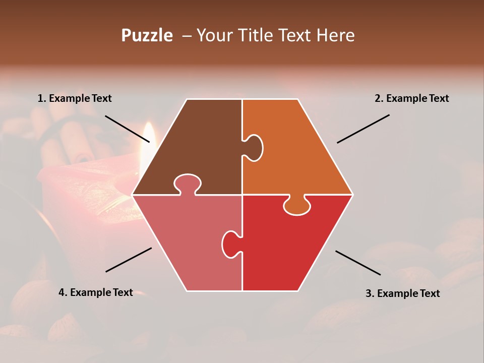 Christmastide Wood Pattern PowerPoint Template