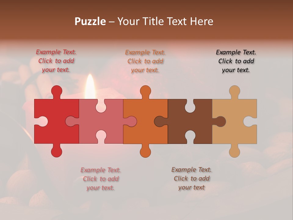 Christmastide Wood Pattern PowerPoint Template