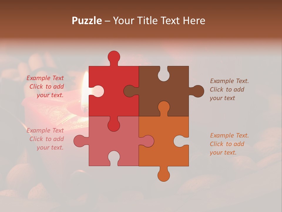 Christmastide Wood Pattern PowerPoint Template