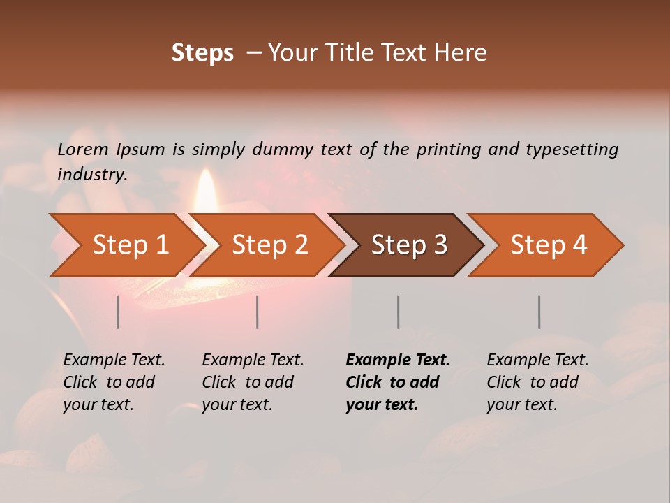 Christmastide Wood Pattern PowerPoint Template