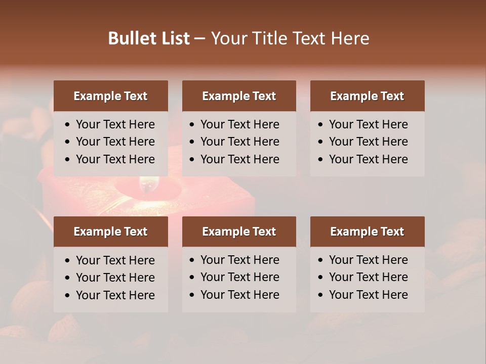 Christmastide Wood Pattern PowerPoint Template