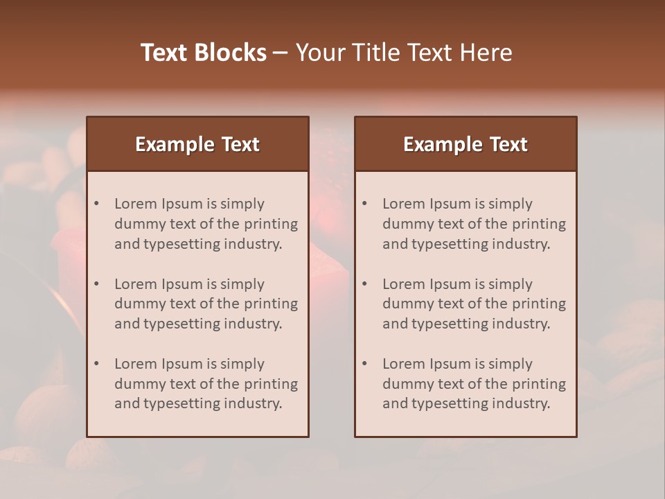 Christmastide Wood Pattern PowerPoint Template