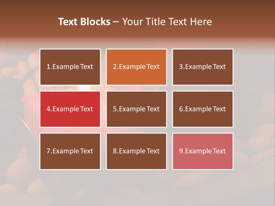 Christmastide Wood Pattern PowerPoint Template