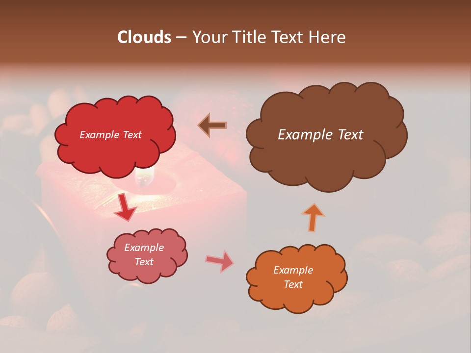 Christmastide Wood Pattern PowerPoint Template