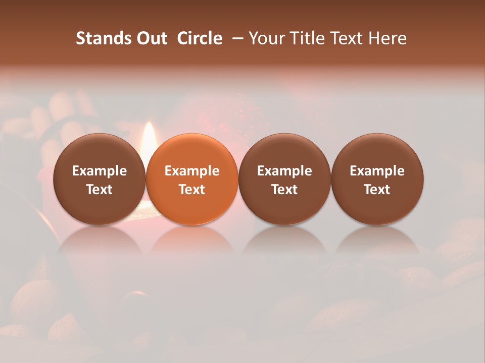 Christmastide Wood Pattern PowerPoint Template