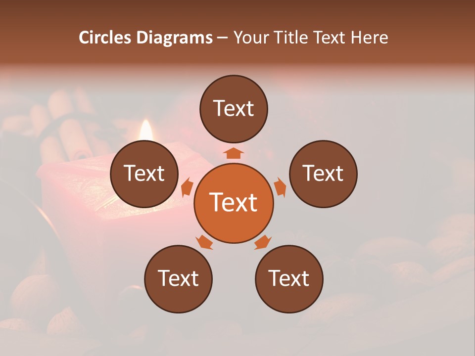 Christmastide Wood Pattern PowerPoint Template