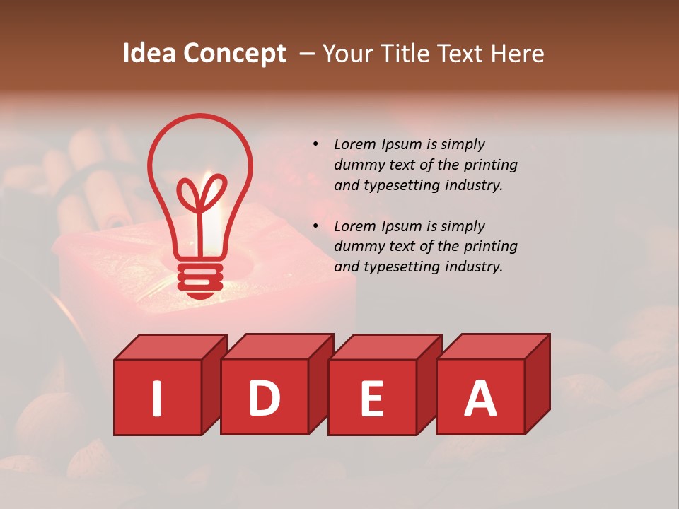 Christmastide Wood Pattern PowerPoint Template