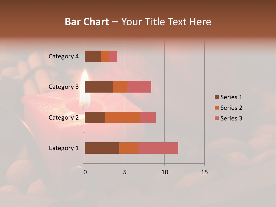 Christmastide Wood Pattern PowerPoint Template