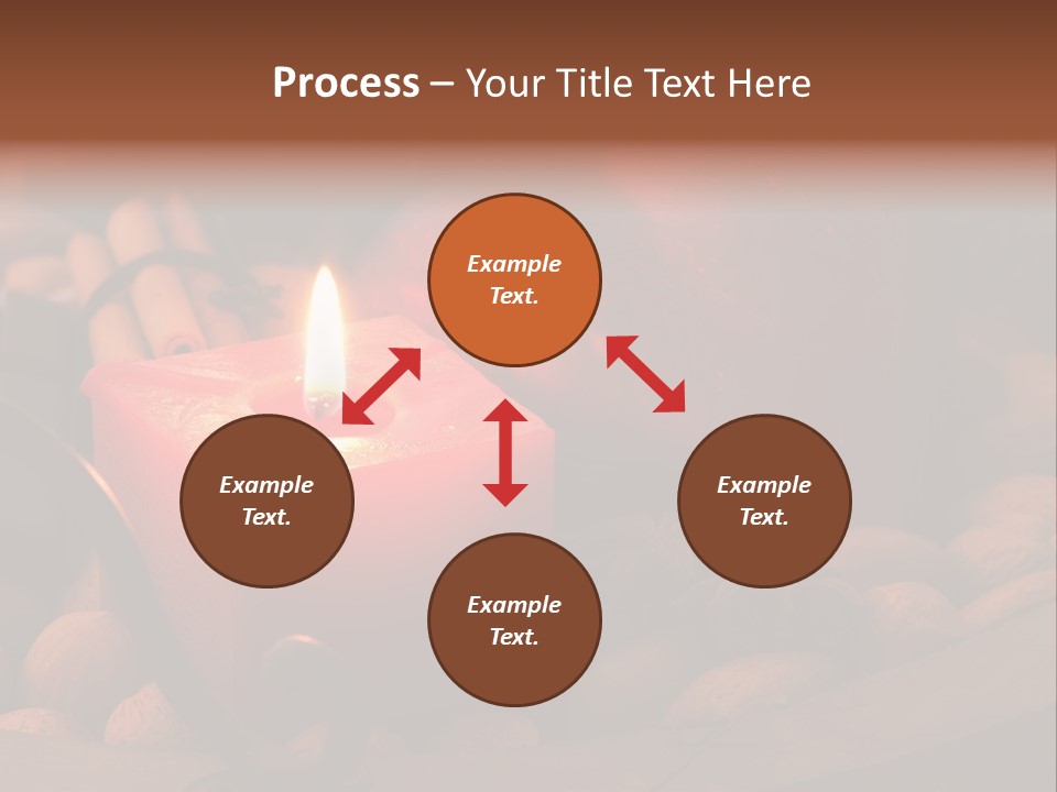 Christmastide Wood Pattern PowerPoint Template