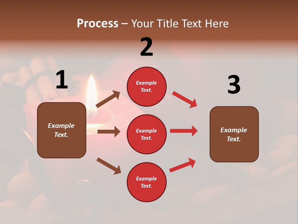 Christmastide Wood Pattern PowerPoint Template