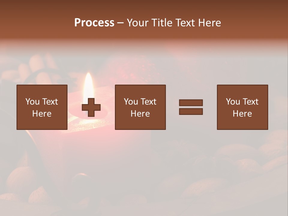 Christmastide Wood Pattern PowerPoint Template