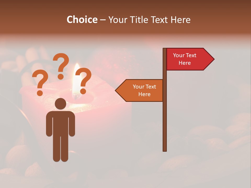 Christmastide Wood Pattern PowerPoint Template