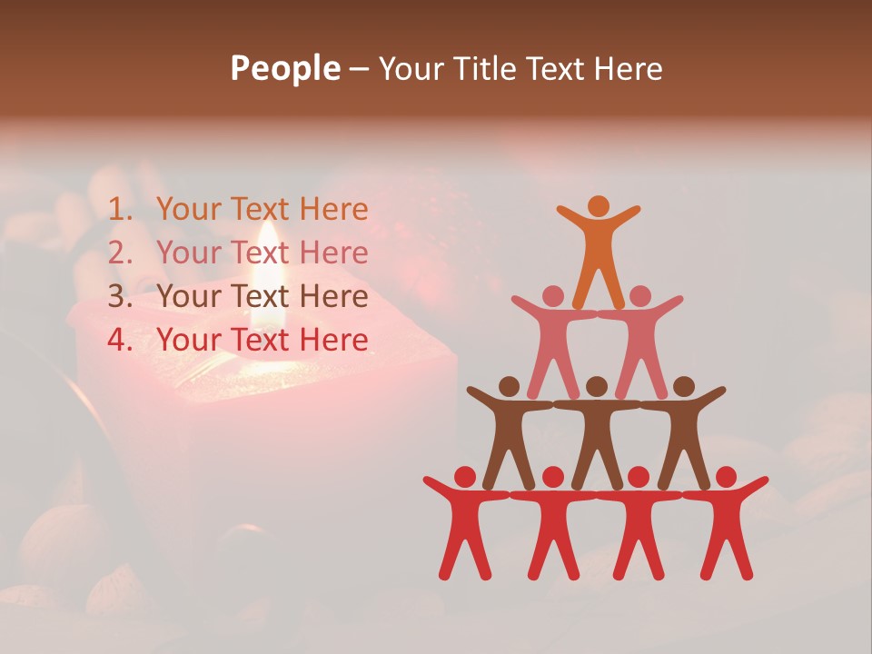 Christmastide Wood Pattern PowerPoint Template