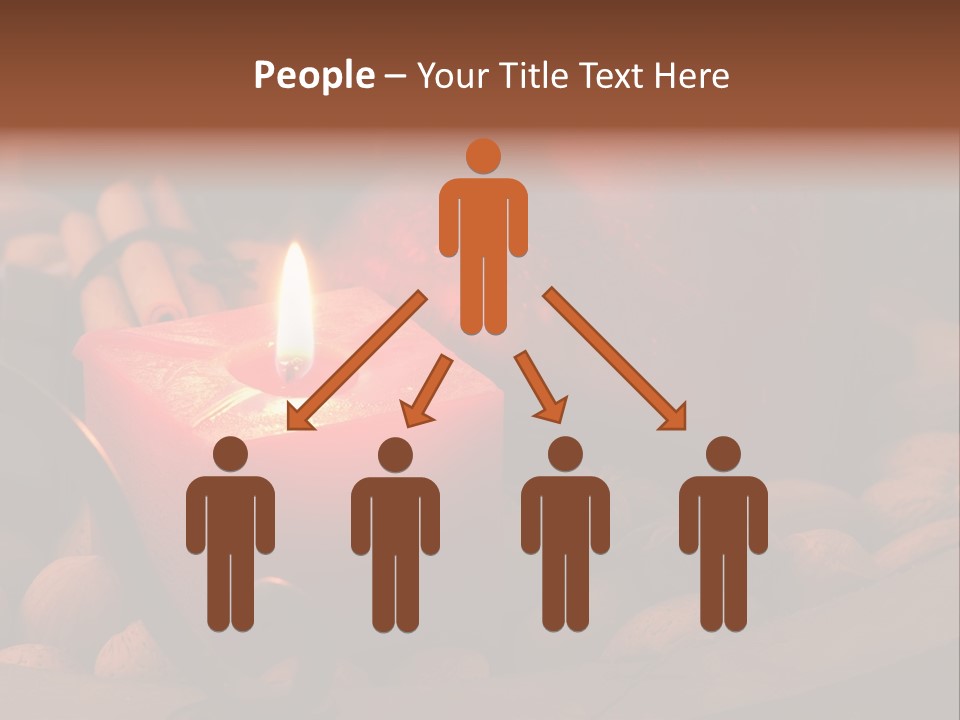 Christmastide Wood Pattern PowerPoint Template