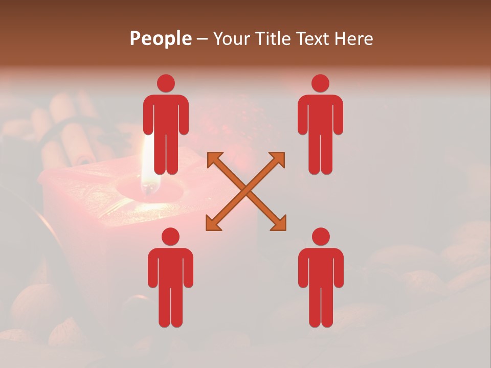 Christmastide Wood Pattern PowerPoint Template