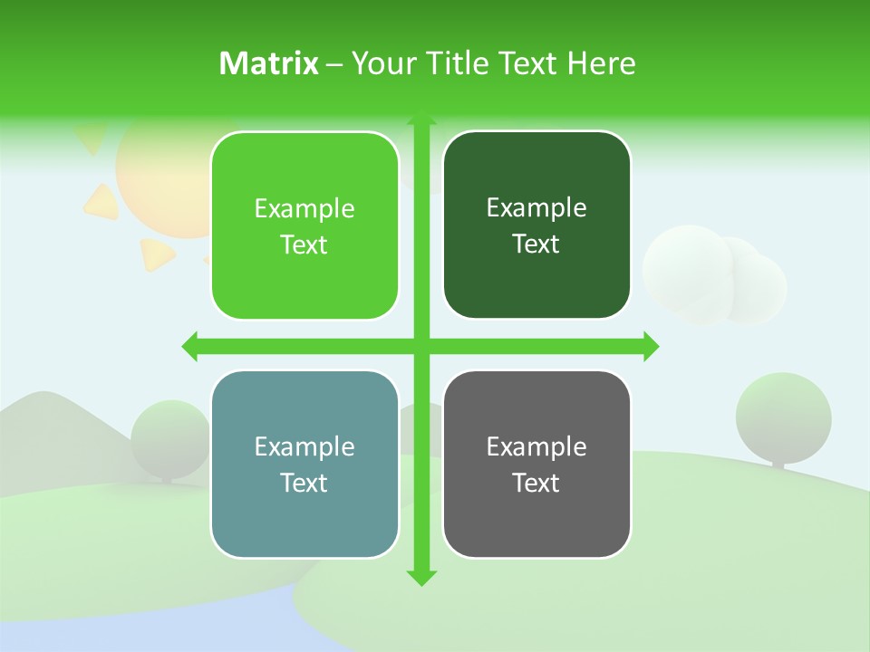 Season Field Sun PowerPoint Template