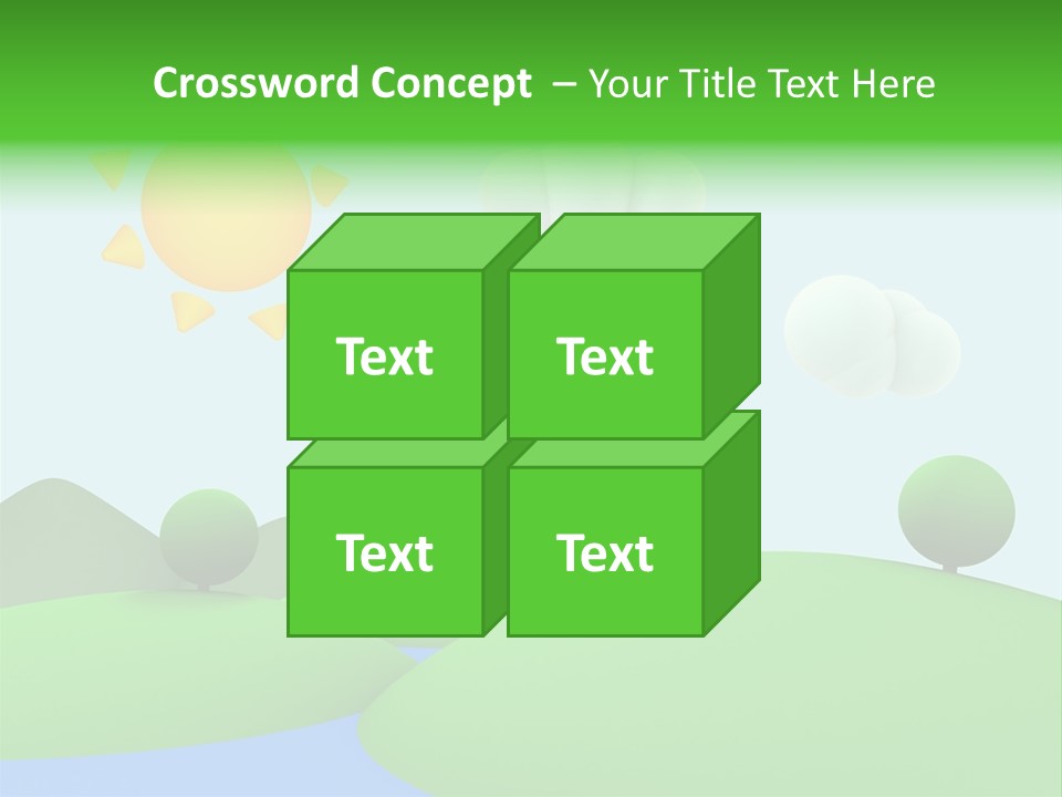 Season Field Sun PowerPoint Template
