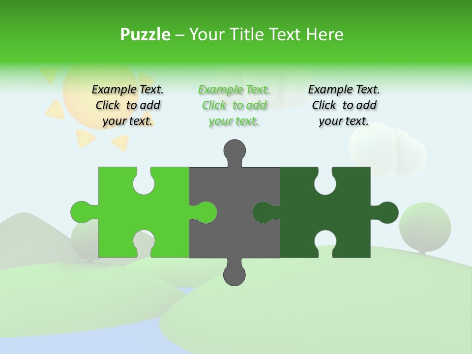 Season Field Sun PowerPoint Template