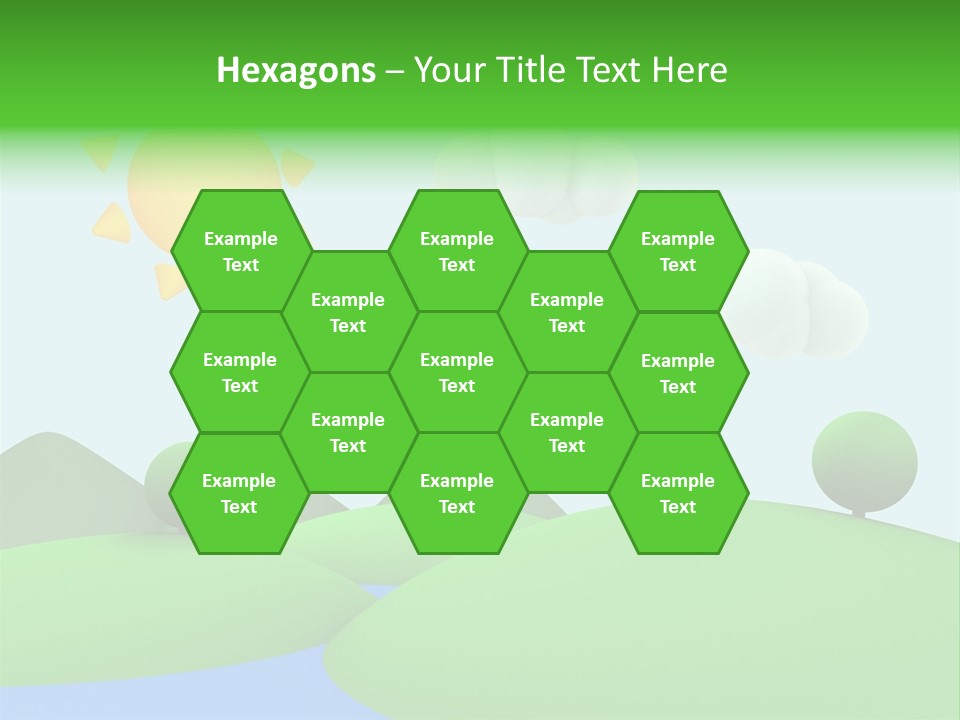 Season Field Sun PowerPoint Template
