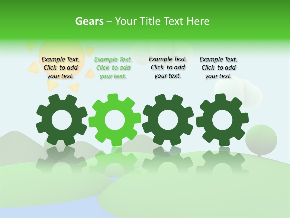 Season Field Sun PowerPoint Template