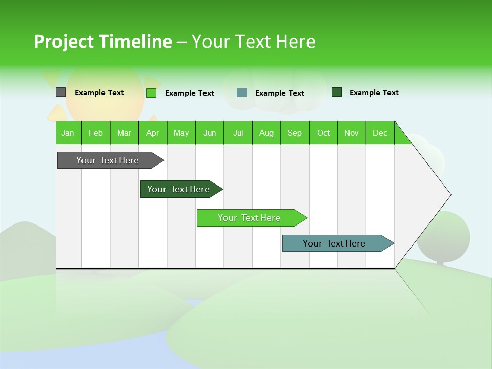 Season Field Sun PowerPoint Template