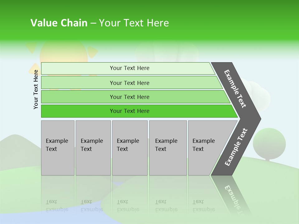 Season Field Sun PowerPoint Template