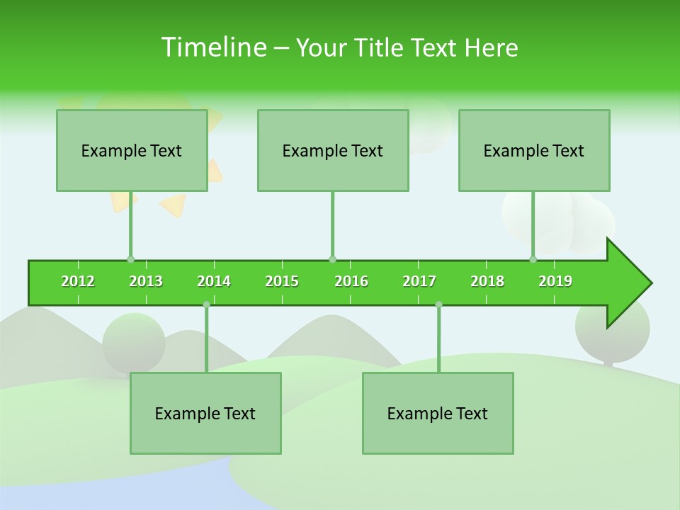 Season Field Sun PowerPoint Template